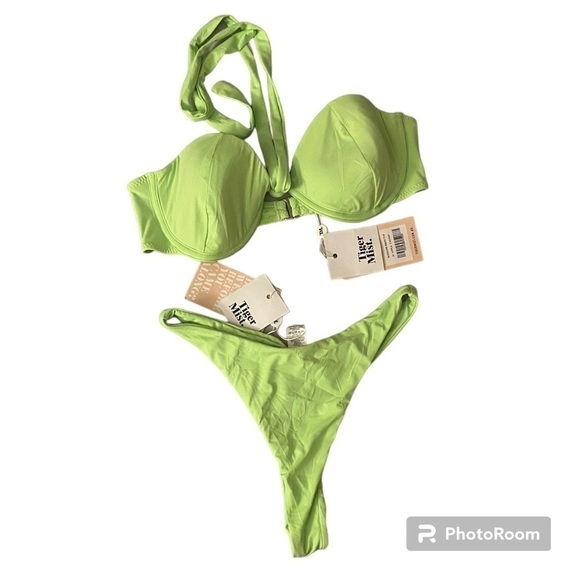 Tiger MIST Rosaline Bikini Set In Apple Medium Top Small Bottom - Picture 2 of 10